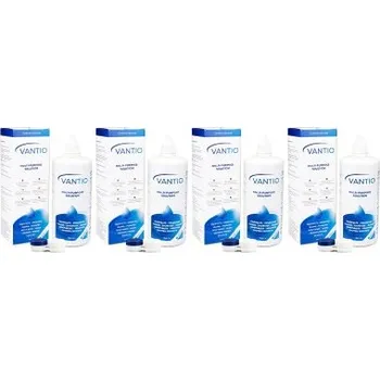Kontaktní čočky Roztoky na kontaktní čočky Vantio Multi-Purpose 4 x 360 ml s pouzdry Vantio roztoky pro kontaktní čočky