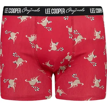 Boxerky Pánské boxerky Lee Cooper Patterned Lee Cooper červená 1440438