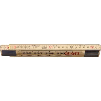 metr Skládací metr bříza 2,4m přírodní hultafors 480208