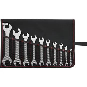 Klíč Sada oboustranných vidlicových klíčů din3110 6 - 27 mm 10 ks v rolovací tašce format