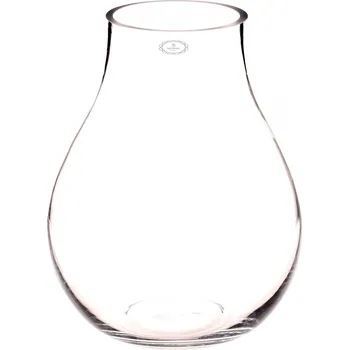 Váza Váza skleněná střední - tvar kapka, čirá
