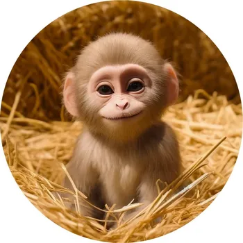 Jedlá dekorace na dort Jedlý papír opice