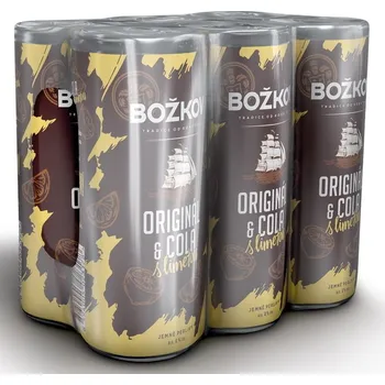 Míchaný nápoj Božkov Originál & Cola s limetou 6% 24x250ml
