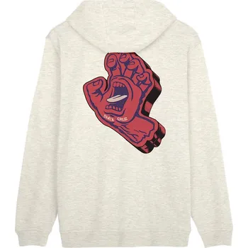 Pánské oblečení SANTA CRUZ mikina - Screaming Foam Hand Athletic Heather (ATHLETIC HEATHER)