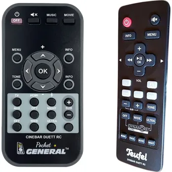 Dálkový ovladač TEUFEL Cinebar Duett RC - dálkový ovladač duplikát