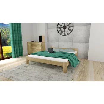 Postel Postel z masivu Anetka 180 x 200 cm + matrace Optimal 12cm + rošt ZDARMA