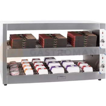 Barová židle Ohřívač na hamburgery, ohřevná vitrína, dvě police, 2,8 kW, 1500x600x900 mm | RESTO QUALITY, RQBINPP150