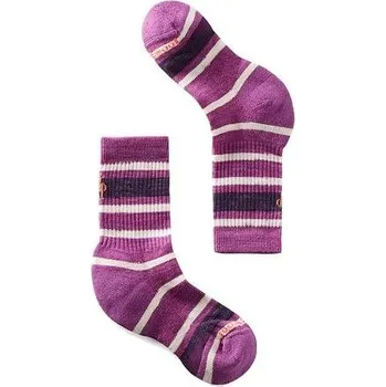 Ponožky SMARTWOOL K HIKE LIGHT CUSHION STRIPED CREW Kids velikost L