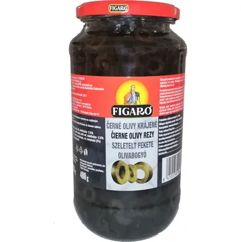 oliva Figaro Černé olivy krájené ve slaném nálevu 920g
