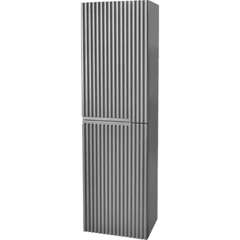 Koupelnový nábytek Malachit - skříňka vysoká 138 cm, závěsná pravolevá, dopravní šedá ML16/P/LL8L80