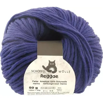 Příze Schoppel Wolle Reggae 3683 Amethyst (Příze merino Reggae 3683 Amethyst)