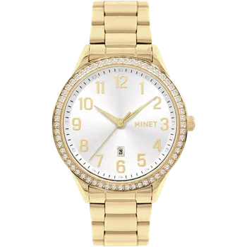 Hodinky MINET Náramkové zlaté dámské hodinky Avenue s čísly MWL5319 (POŠTOVNÉ ZDARMA!! )