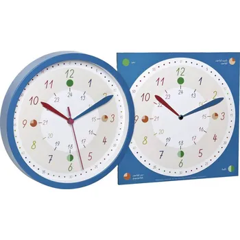 Hodiny TFA Dostmann 60.3058.06.91 Quartz nástěnné hodiny 308 mm x 44 mm , modrá