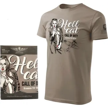 Pánské tričko ANTONIO Triko HELLCAT CALL OF DUTY ŠEDÉ M ŠEDÁ - GREY