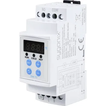 vypínač Sygonix teplotní spínač na DIN lištuSY-5984674, -20 - 100 °C
