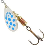 Mepps Comet Decore - barva stříbrná / modré tečky vel. 00