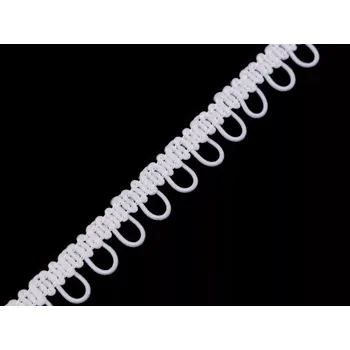 Kabelka Prýmek s pružným očkem šíře 15 mm - 1 m, různé barvy