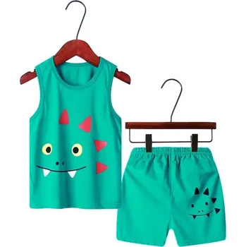 Dívčí pyžamo Dětské letní lehké PYŽAMO (kraťasy + tílko) Barva: 39, Velikost: 1-2 roky (90cm)