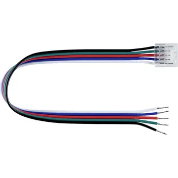 LED osvětlení Paulmann 78465 Connector RGBW Slim Feed 12mm propojovací kabel , Délka kabelu: 0.21 m, 24 V, (d x š x v) 0.215 x 14 x 5.