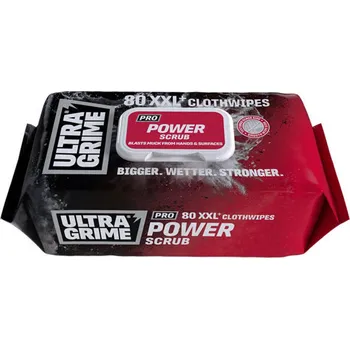 Průmyslové lepidlo Ultragrime profi čistící ubrousky Power Scrub XXL, 80 ks