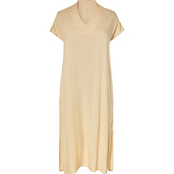 Dámské šaty esmara® Dámské midi šaty (béžová, 36)