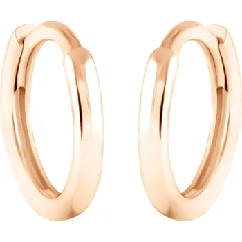 Náušnice GEMMAX Original – garance kvality Náušnice kroužky Ø 9 mm z růžového zlata – zlatý šperk ryzosti 585/1000 v Dárkovém balení s Certifikátem GLERN-09-02347