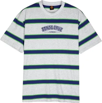 SANTA CRUZ triko - Collegiate SC Stripe Heather Stripe (HEATHER STRIPE)