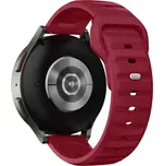 Perforovaný strukturovaný řemínek 20mm Barva: Vínová