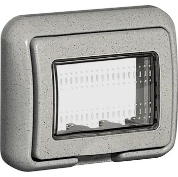 Elektrická zásuvka BTICINO Rámeček 24603N IDROBOX 3 moduly bílá 24603N