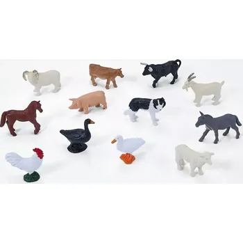 Figurka Mojo Mini svět Zvířátka z farmy 12 ks