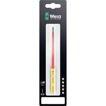 Šroubovák Wera Kraftform Kompakt VDE 60 i 0,5x3,0x157 mm TIE SB pro elektrotechniky plochý výměnné bity s rukojetí 3.0 mm