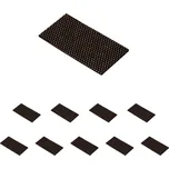 Walteco Filcový přířez s protiskluznými body 50x100mm, samolepicí, hnědý Množství: 10 ks