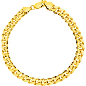 Náramek Pozlacený stříbrný náramek - pancer - AP538-4989