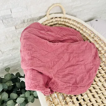 Dětská deka MIMOUŠEK Mušelínová deka/plena starorůžová