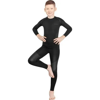 Spokey FURIOUS SET Dětské termoprádlo, černé, vel. 122/128