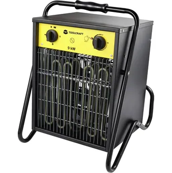 Průmyslové topidlo TOOLCRAFT TO-8578338 stavební ohřívač 9000 W černožlutá
