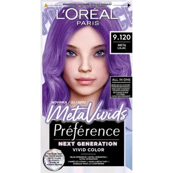 Barva na vlasy L'Oréal Paris Préférence Meta Vivids semipermanentní barva na vlasy 9.120 Meta Lilac 75 ml