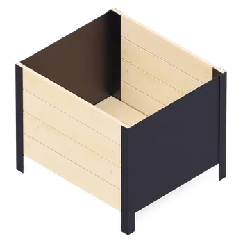Truhlík Truhlík Modernbox, dřevo, kov, přírodní, 58 × 52 × 48 cm RMO-0580X0520X480