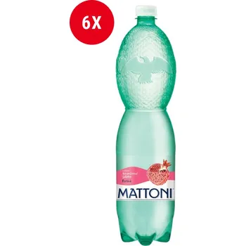 Voda Mattoni Mattoni Perlivá s příchutí granátového jablka 6x1,5l