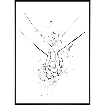 Plakát La forma Design studio Znamení Blíženci 50x70 cm