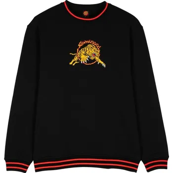 Pánská mikina SANTA CRUZ mikina - Salba Tiger Simplifed Front Black (BLACK) velikost: XL