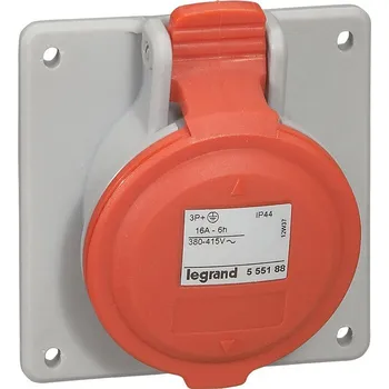 Elektrická zásuvka Zásuvka vestavná 165 IP44 Legrand šikmá