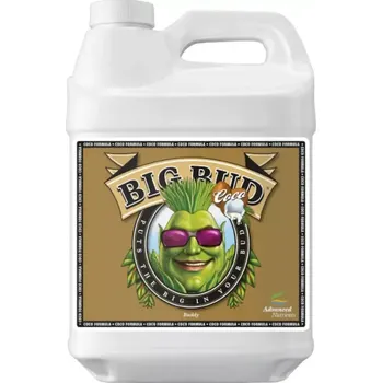 Hnojivo Advanced Nutrients Big Bud Coco Liquid 5 L, květový stimulátor (Silný květový stimulátor pro lepší a větší plody s unikátním poměrem fosforu a draslíku pro pěstování v kokosových substrátech.)