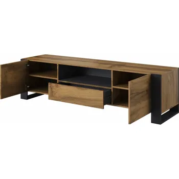 Cama WOOD wotan/antracite Televizní stolek