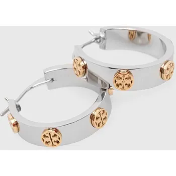 Náušnice Náušnice Tory Burch Small Miller Stud Hoop 65094.024 stříbrná SLV, vel. ONE SIZE