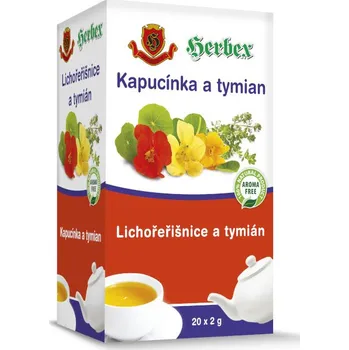 Horký nápoj Čaj Lichořeřišnice a tymián - Herbex 20x2g
