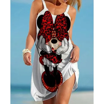 Dámské šaty Dámské plážové šaty s potiskem Disney Mickey Mouse Velikost: 7XL, Barva (Varianta): 7LY0278