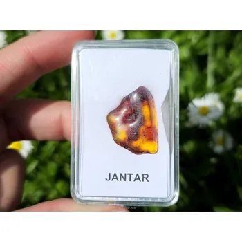 Přírodní kámen Leštěný jantar 1,5g (Litva)