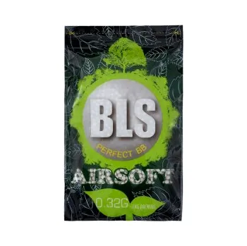 Airsoftová kulička BB BLS Bio 0,32g (1kg) bílé