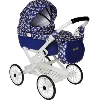 Kočárek pro panenku Dětský kočárek na panenky Jasmine Kids Fialka 01
